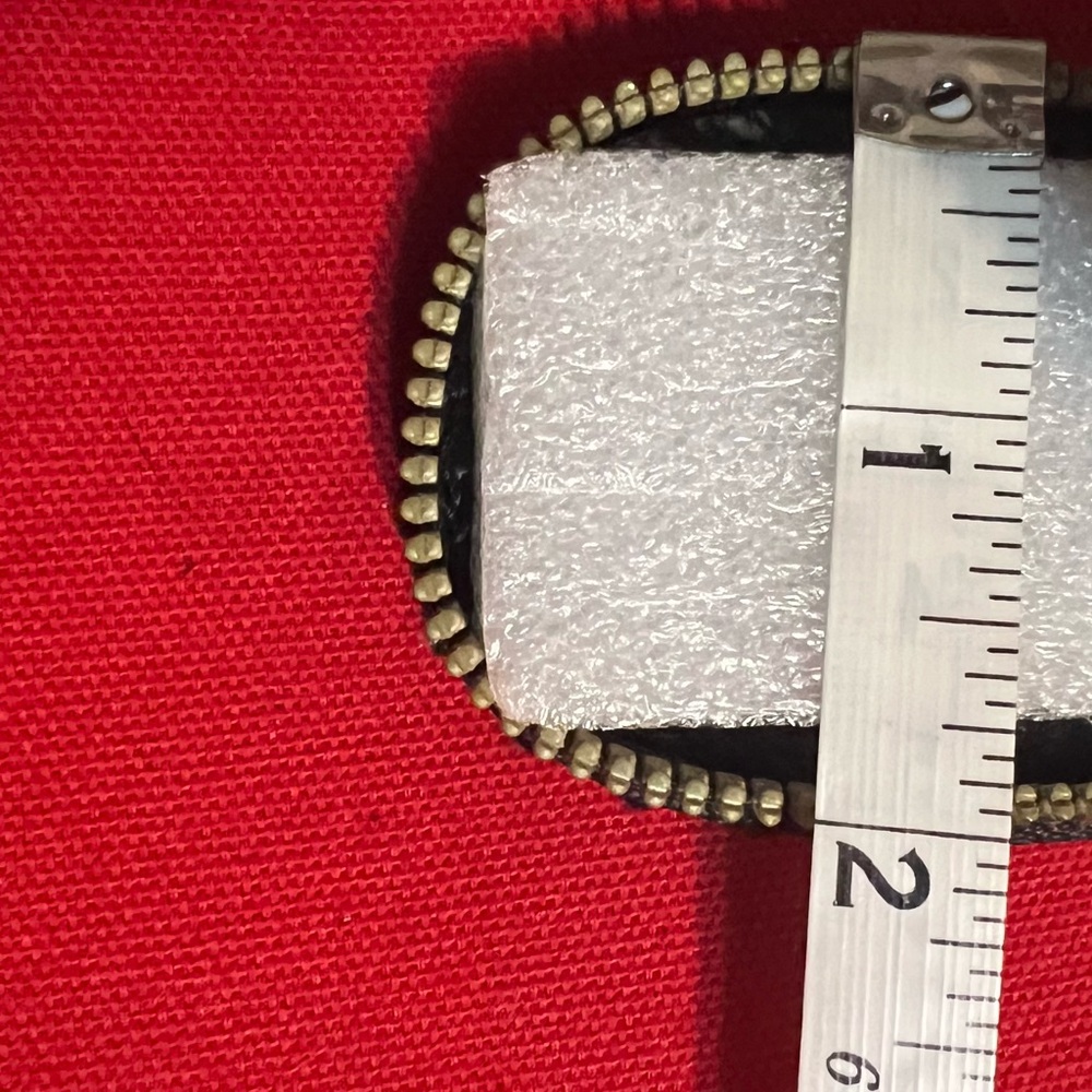 Up cycled Monogram Key Holder with Gold Clip - Picture 7 of 10